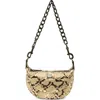 Think Royln Tiny Dancer Snakeskin Embossed Leather Crossbody Bag