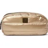 Think Royln Touch Up Zip Top Travel Pouch In Nude