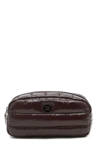 Think Royln Touch-up Carry All Essentials Pouch In Brown