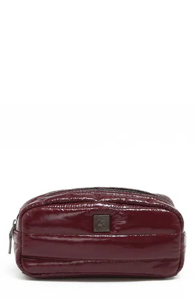 Think Royln Touch-up Carry All Essentials Pouch In Burgundy