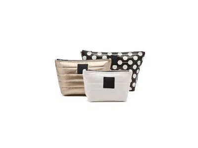 Think Royln Travel Trio Cosmetic Case Choco Multi: One Size In Black