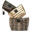 Think Royln Travel Trio Organizational Pouches In Multi