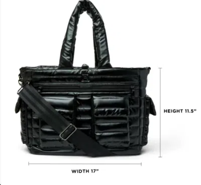 Think Royln Two Faced Reversible Tote In Pearl Black In Multi