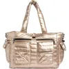 Think Royln Two Faced Reversible Tote In Neutral