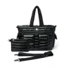 Think Royln Two Faced Reversible Tote With Crossbody Bag In Pearl Black In Multi