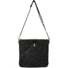 Think Royln Vip Quilted Suede Shoulder Bag In Black