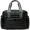 Think Royln Voyager Travel Bag In Black Tuscana