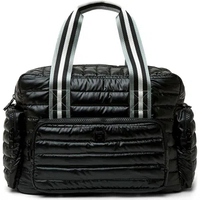 Think Royln Voyager Travel Bag In Black Tuscana