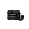 Think Royln Women's Bum Bag/crossbody Bag In Pearl Black With Black Strap