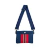 Think Royln Women's Coastal Escape 2.0 Bum Bag In Navy Raffia In Multi