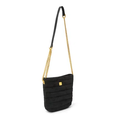 Think Royln Women's Dream Stash Handbag In Black Suede