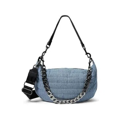 Think Royln Women's Elton Hobo Crossbody Bag In Denim In Blue