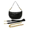 Think Royln Women's Elton Hobo Crossbody Bag In Pearl Black W/ Gold In Multi