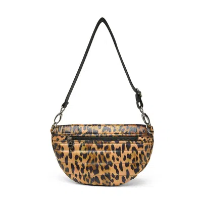 Think Royln Women's Little Runaway Bag In Leopard In Purple