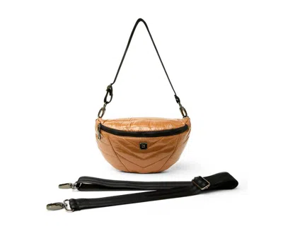 Think Royln Women Little Runaway Crossbody Bag In Glossy Caramel
