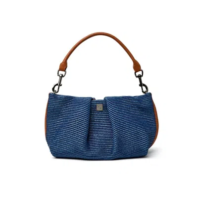 Think Royln Women's Savannah Raffia Handbag In Navy In Blue