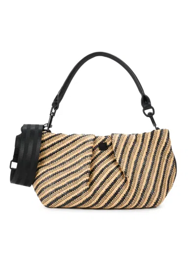 Think Royln Women's Savannah Woven Design Raffia Top Handle Bag In Brown