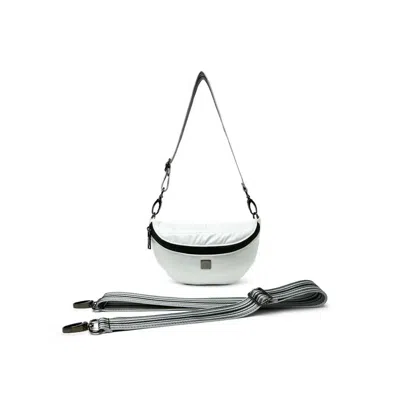 Think Royln Women's Shining Star Crossbody Bag In White