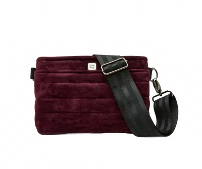 Think Royln Women's Suede Bum Bag 2.0 In Aubergine In Purple