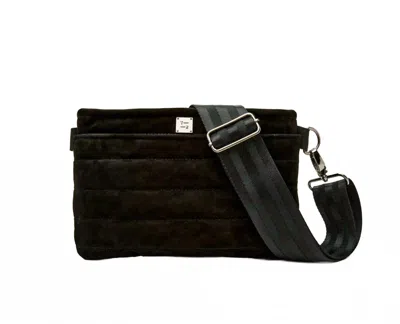Think Royln Women's Suede Bum Bag 2.0 In Black