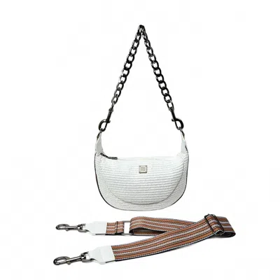 Think Royln Women's Tiny Dancer Crossbody Bag In White