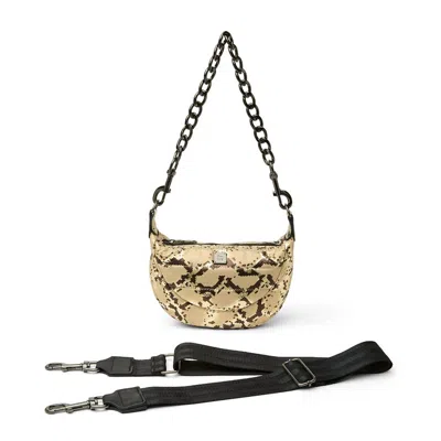 THINK ROYLN WOMEN'S TINY DANCER HOBO BAG IN PYTHON LUXE