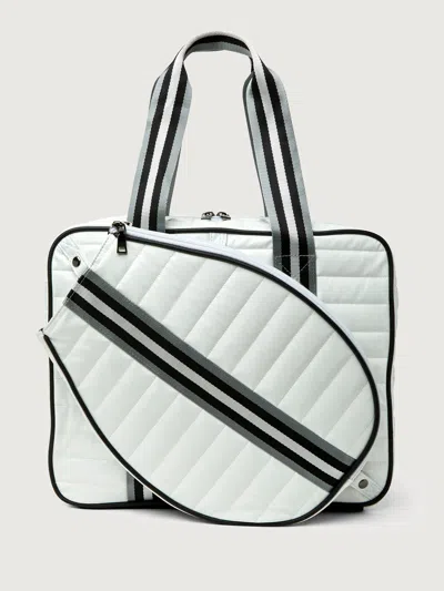 Think Royln You Are The Champion Tennis Bag In White