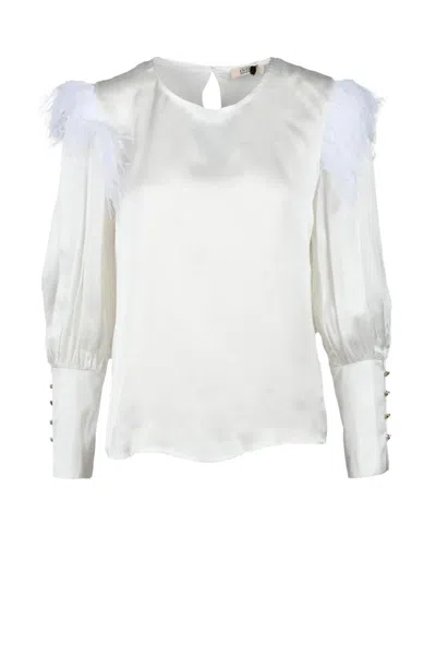 Think White Viscose Rayon Blouse