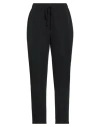 Think Woman Pants Black Size M Polyester, Elastane In Black