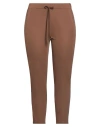 Think Woman Pants Brown Size S Polyester, Elastane In Brown