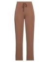 Think Woman Pants Brown Size S Polyester, Elastane