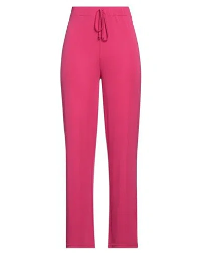 Think Woman Pants Fuchsia Size S Polyester, Elastane In Pink