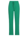Think Woman Pants Green Size S Polyester, Elastane In Green
