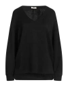 Think Woman Sweater Black Size L Viscose, Polyester, Nylon In Black