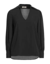 Think Woman Blouse Black Size Xl Polyester In Black