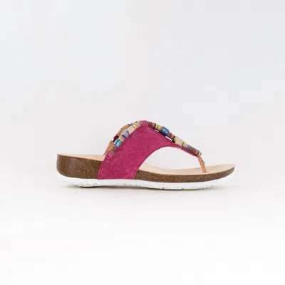 Think Women's Julia Sandal In Fuxia/kombi In Multi