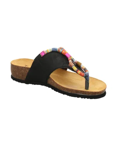 Think Women's Julia Sandals In Black Kombi 0000bk In Multi