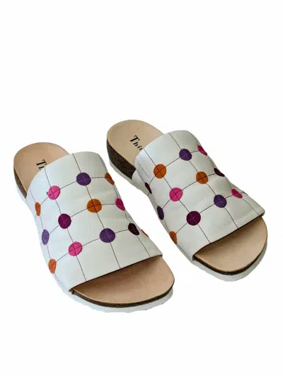 Think Women's Koak Sandals In Bianco Kombi In Multi