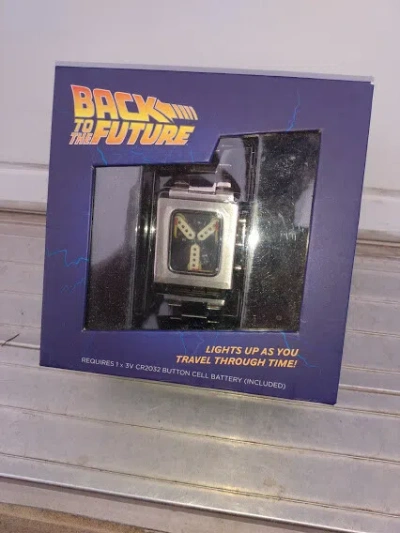 Pre-owned Thinkgeek Back To The Future Flux Capacitor Wristwatch Watch Brand & Open Box