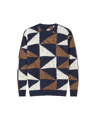 Thinking Mu Blue Knitted Guillaume Sweater