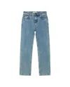 Thinking Mu Blue Light Clean Denim Nele Pants In Blue