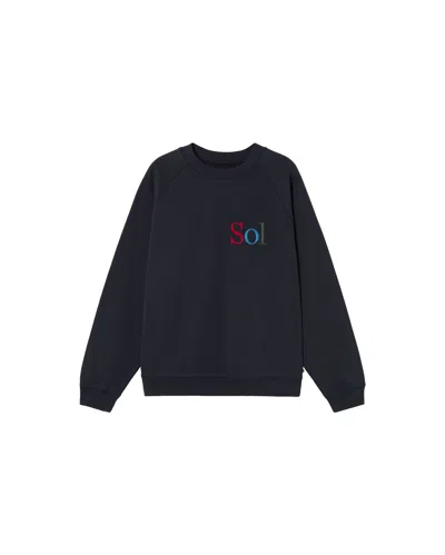 Thinking Mu Blue Sweatshirt Navy Sun Type Pepe