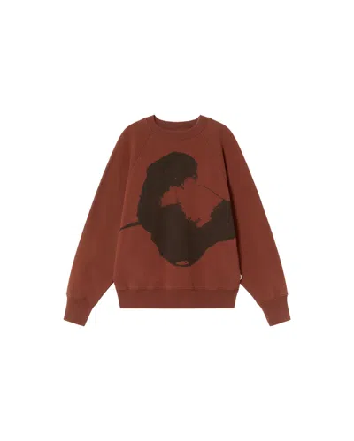 Thinking Mu Brown Flower Bonnie Sweatshirt