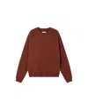 Thinking Mu Brown Sweatshirt Back Ecru Face Sun In Brown
