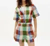Thinking Mu Checks Agata Jumpsuit In Multicolor Checks