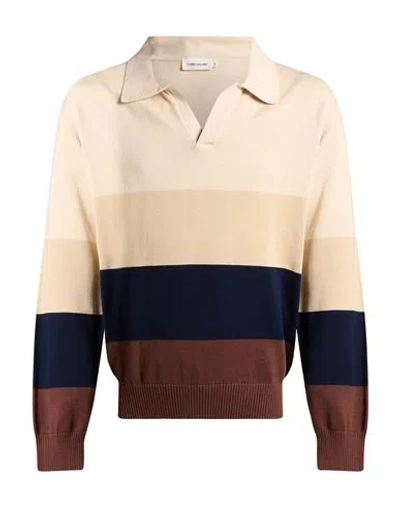 Thinking Mu Man Sweater Beige Size M Organic Cotton In Sand