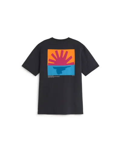 Thinking Mu Men's Black Mediterranean Sunrise Zach T-shirt