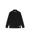 Thinking Mu Men's Blue Corduroy Gabin Overshirt In Black