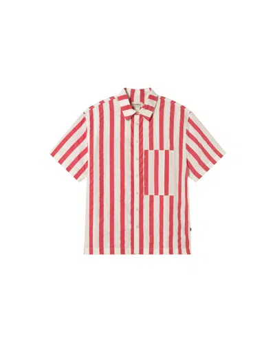 Thinking Mu Men's Kurt Red Striped Shirt
