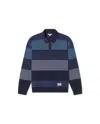 Thinking Mu Men's Multicolor Blue Striped Polo Shirt Bob In Blue